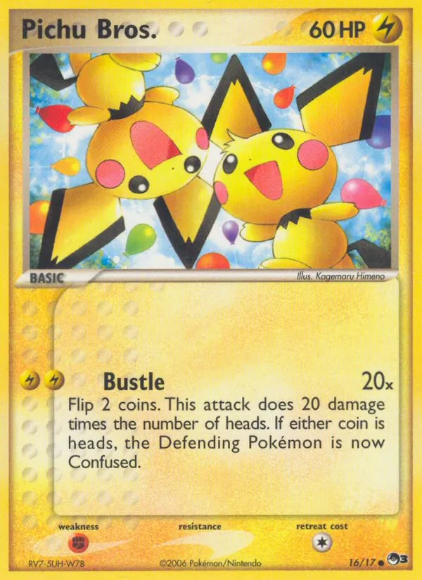 Pichu Bros. - POP Series 3 Pokemon Card