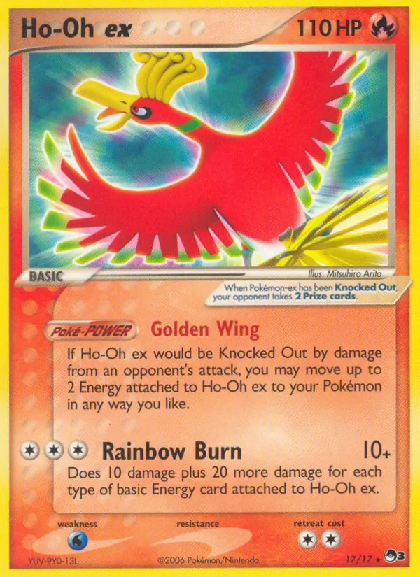 Ho-Oh ex - POP Series 3 Pokemon Card