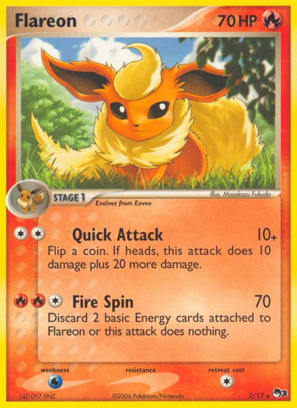 Flareon - POP Series 3 Pokemon Card