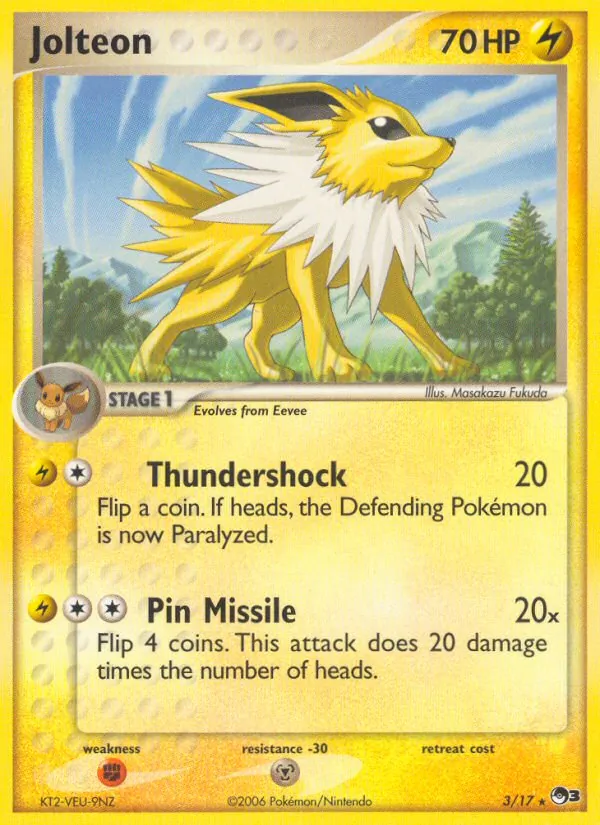 Jolteon - POP Series 3 Pokemon Card