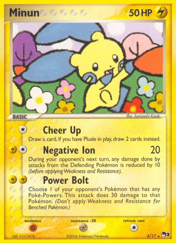 Minun - POP Series 3 Pokemon Card