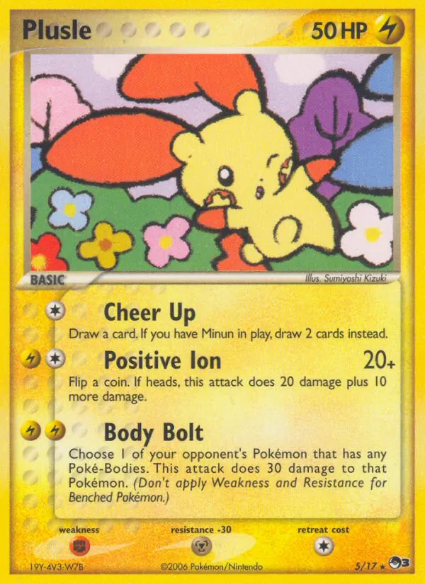 Plusle - POP Series 3 Pokemon Card
