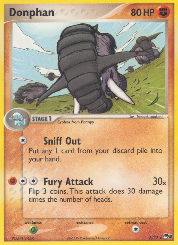 Donphan - POP Series 3 Pokemon Card