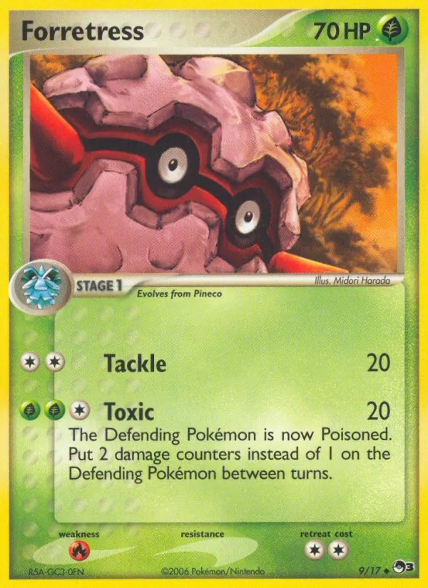 Forretress - POP Series 3 Pokemon Card