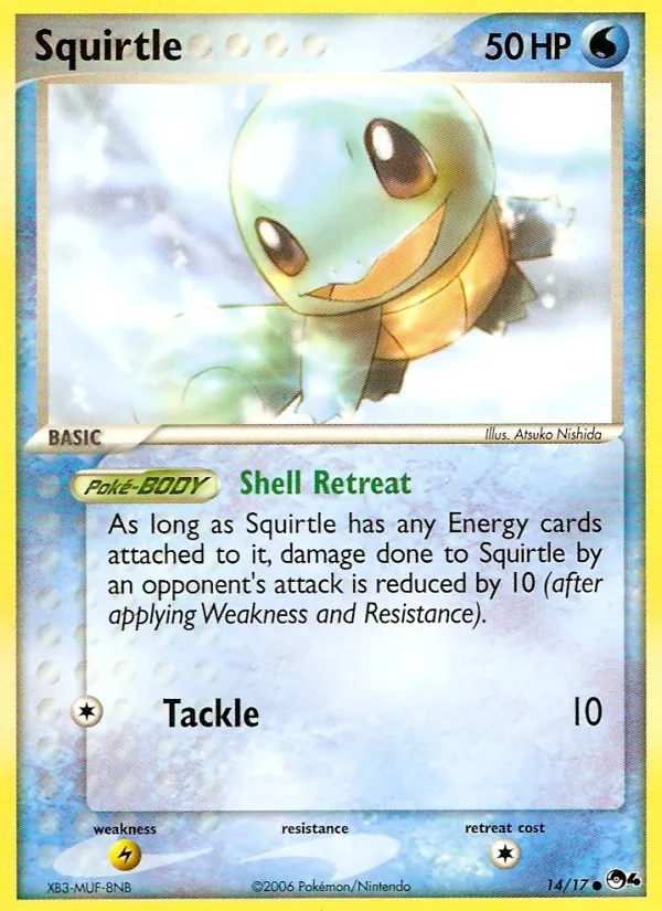 Squirtle - POP Series 4 Pokemon Card