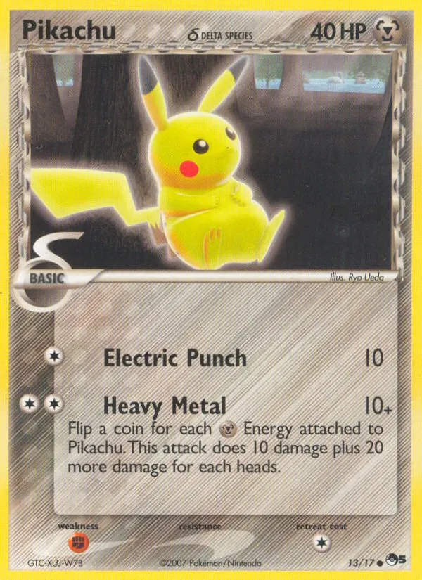 Pikachu δ - POP Series 5 Pokemon Card