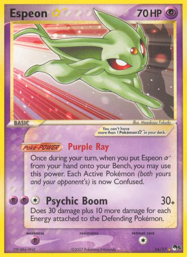 Espeon ★ - POP Series 5 Pokemon Card