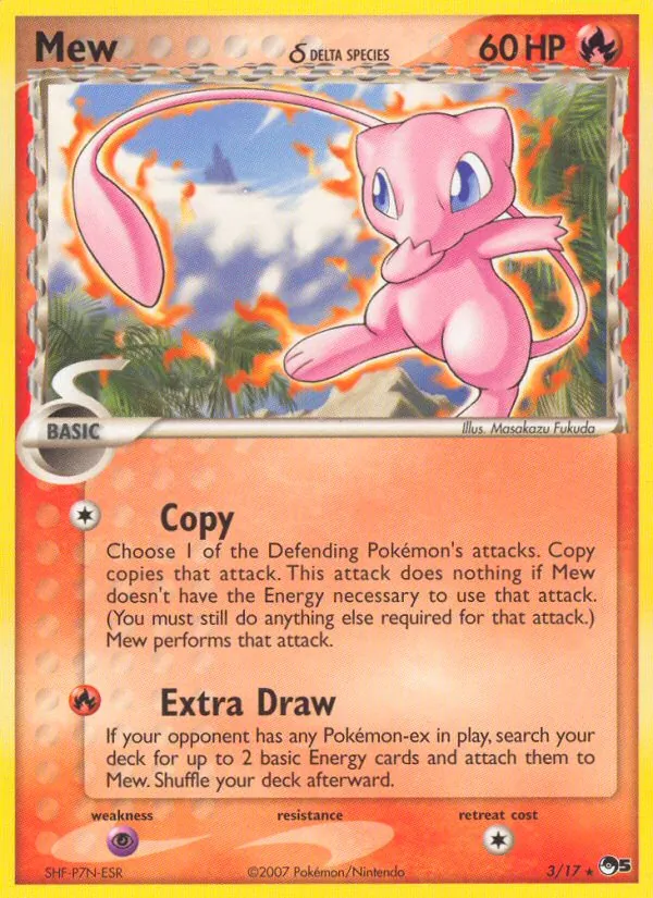 Mew δ - POP Series 5 Pokemon Card
