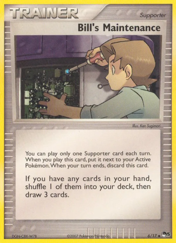 Bill’s Maintenance - POP Series 5 Pokemon Card