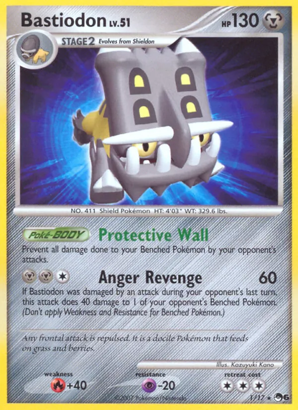 Bastiodon - POP Series 6 Pokemon Card