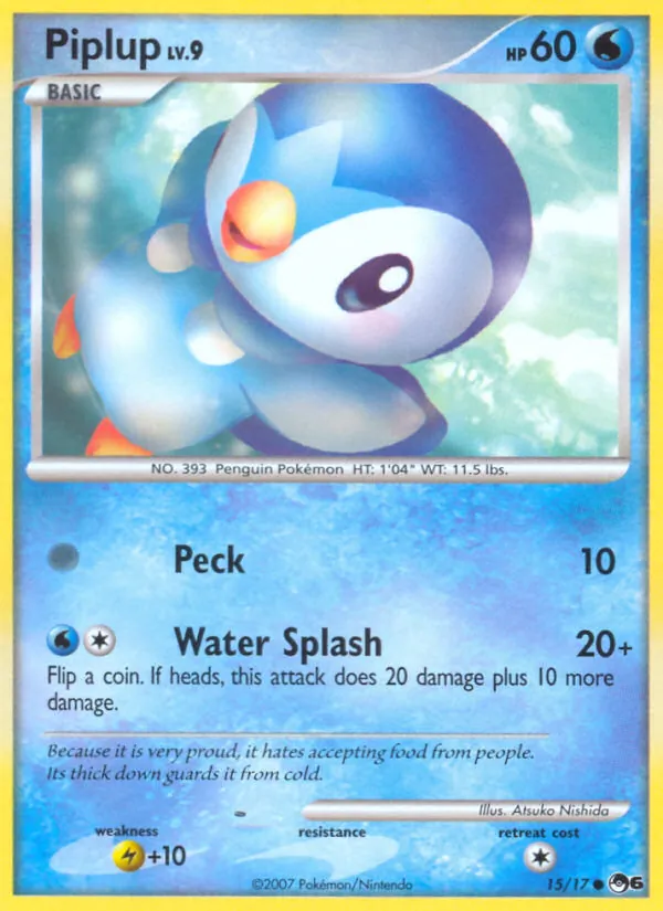 Piplup - POP Series 6 Pokemon Card