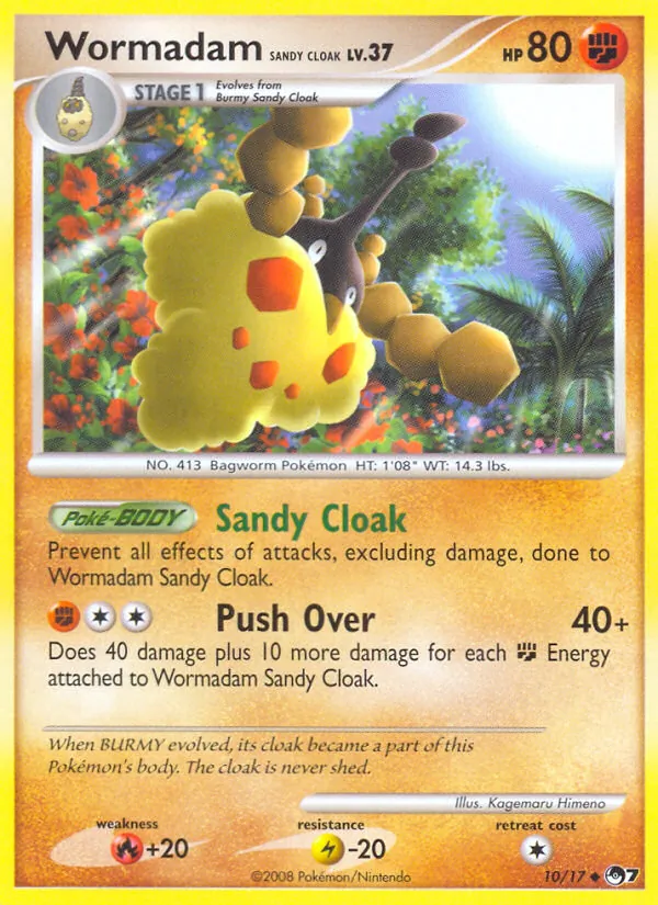 Wormadam Sandy Cloak - POP Series 7 Pokemon Card