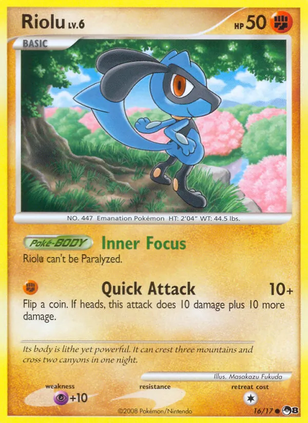 Riolu - POP Series 8 Pokemon Card