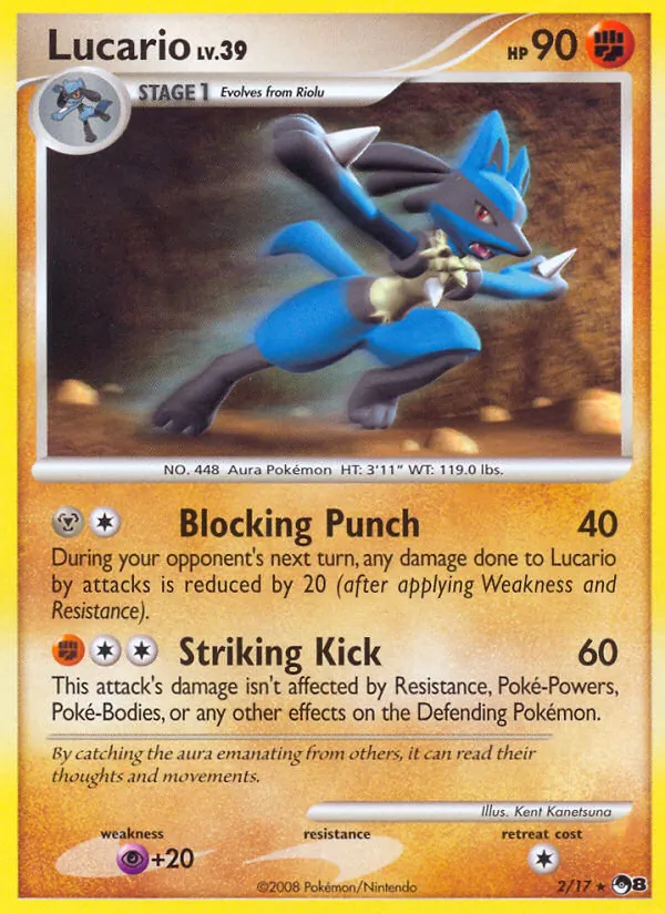 Lucario - POP Series 8 Pokemon Card