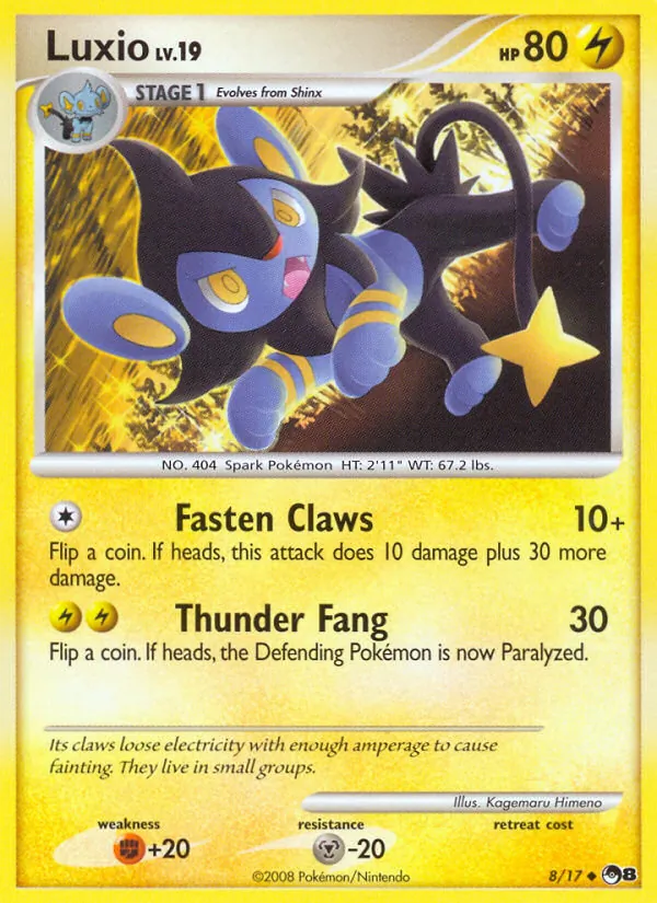Luxio - POP Series 8 Pokemon Card