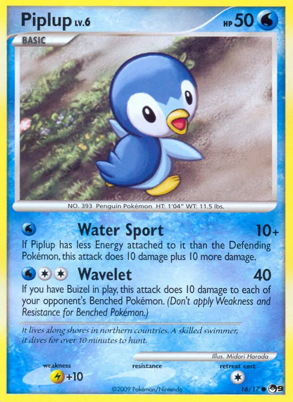 Piplup - POP Series 9 Pokemon Card