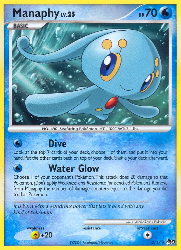 Manaphy - POP Series 9 Pokemon Card