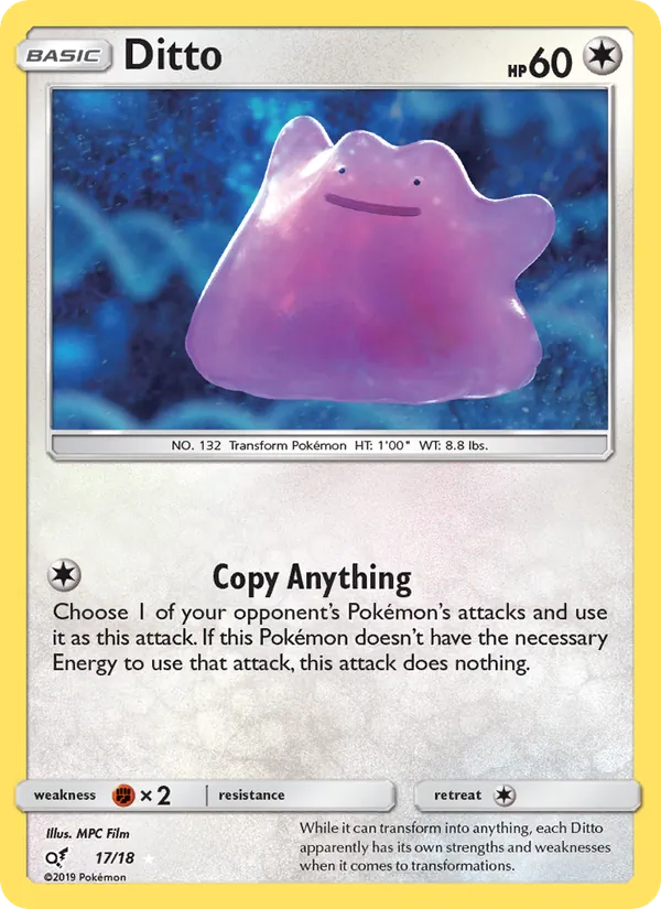 Ditto - Detective Pikachu Pokemon Card