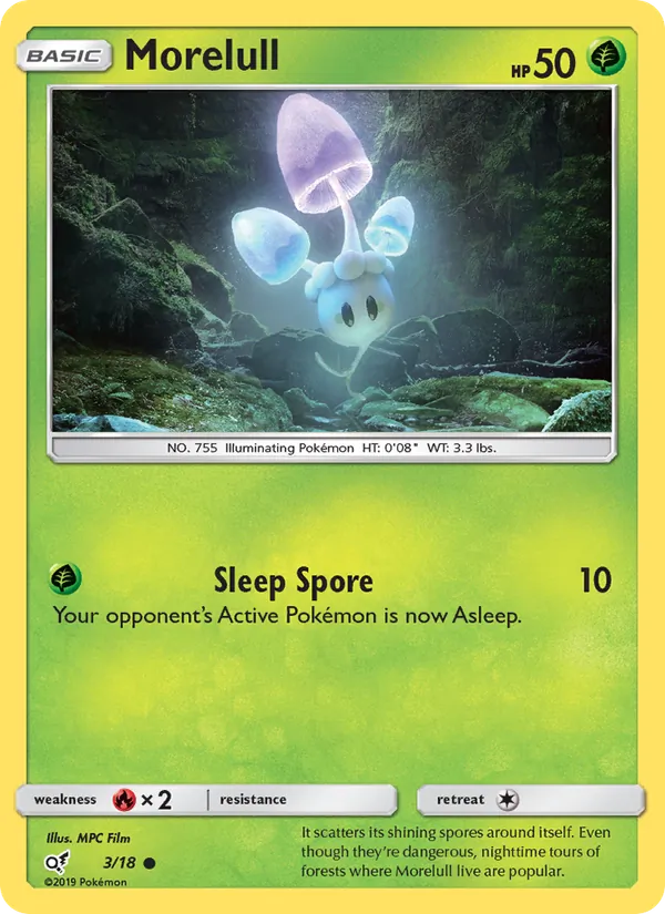 Morelull - Detective Pikachu Pokemon Card