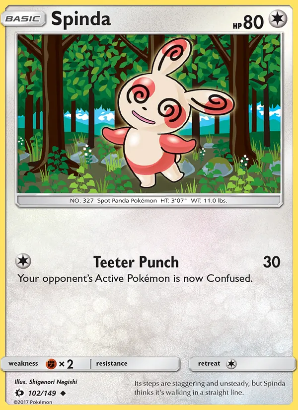 Spinda - Sun & Moon Pokemon Card