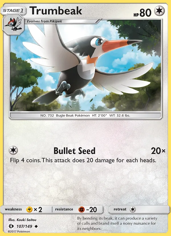 Trumbeak - Sun & Moon Pokemon Card