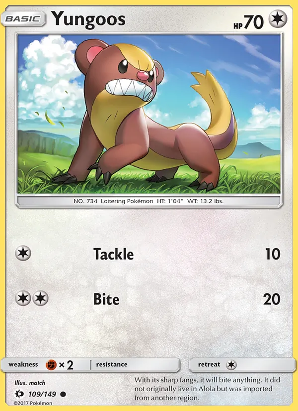 Yungoos - Sun & Moon Pokemon Card