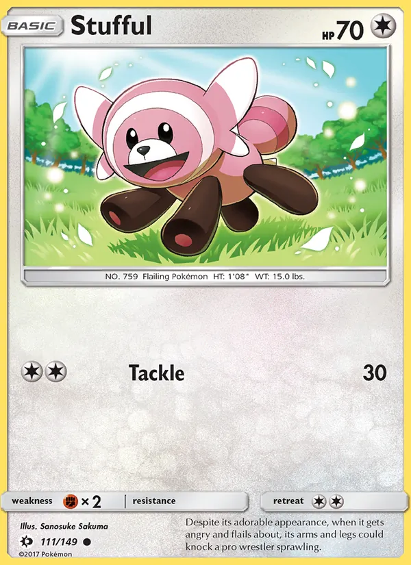 Stufful - Sun & Moon Pokemon Card