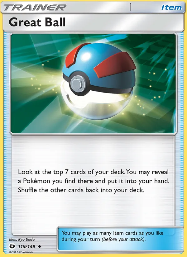 Great Ball - Sun & Moon Pokemon Card