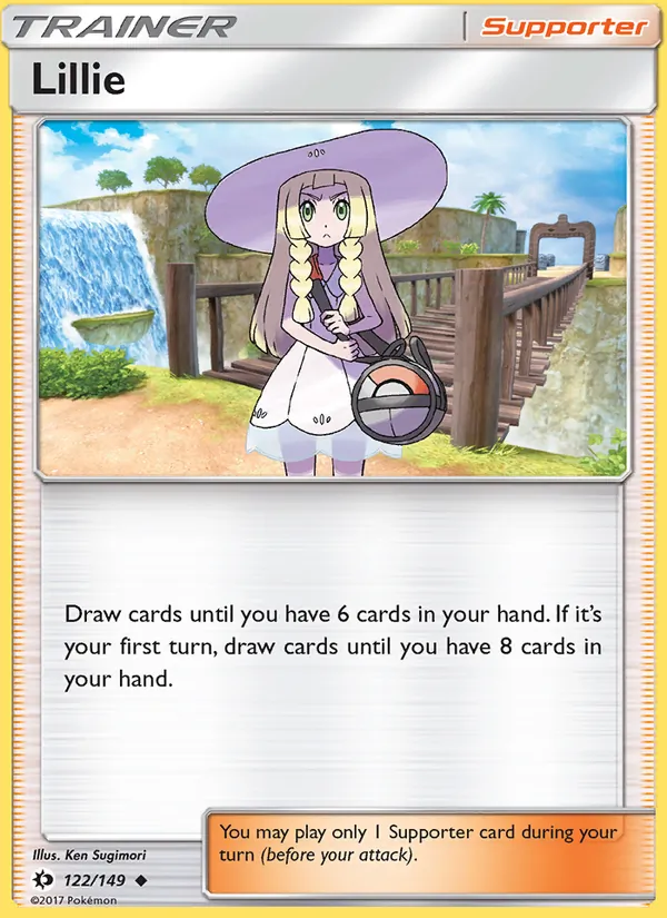 Lillie - Sun & Moon Pokemon Card