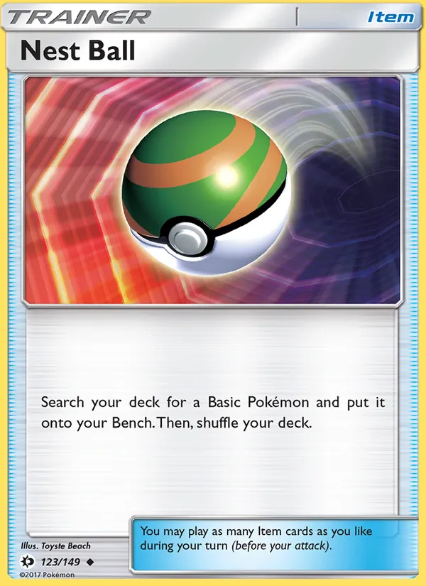 Nest Ball - Sun & Moon Pokemon Card