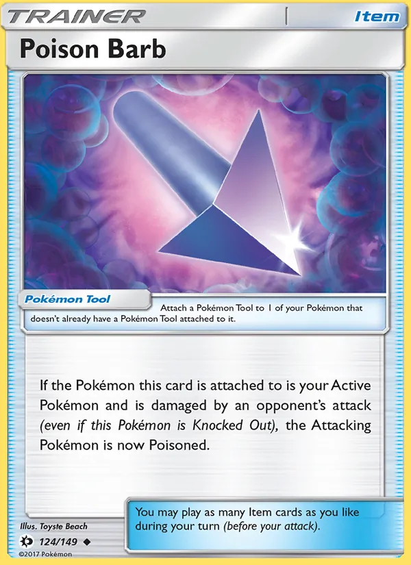 Poison Barb - Sun & Moon Pokemon Card
