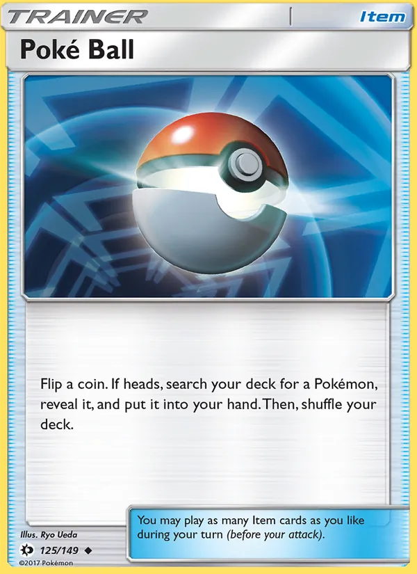 Poké Ball - Sun & Moon Pokemon Card