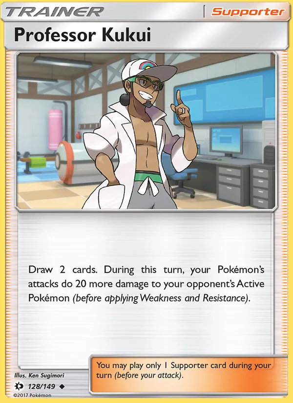 Professor Kukui - Sun & Moon Pokemon Card