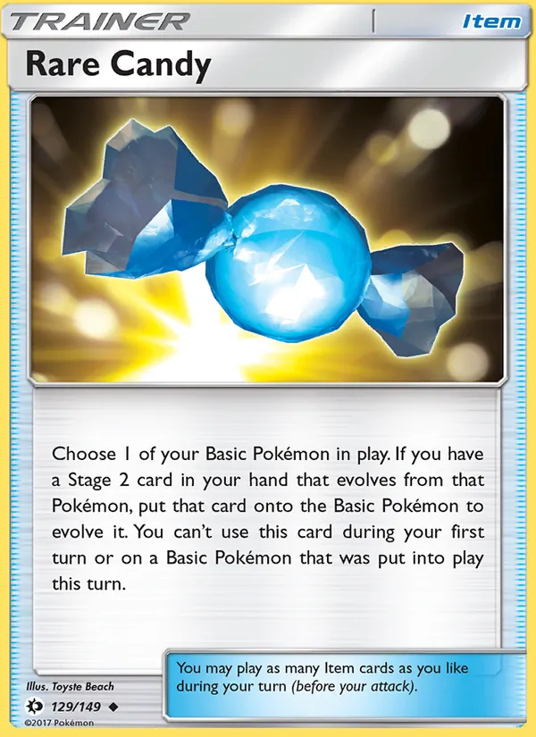 Rare Candy - Sun & Moon Pokemon Card