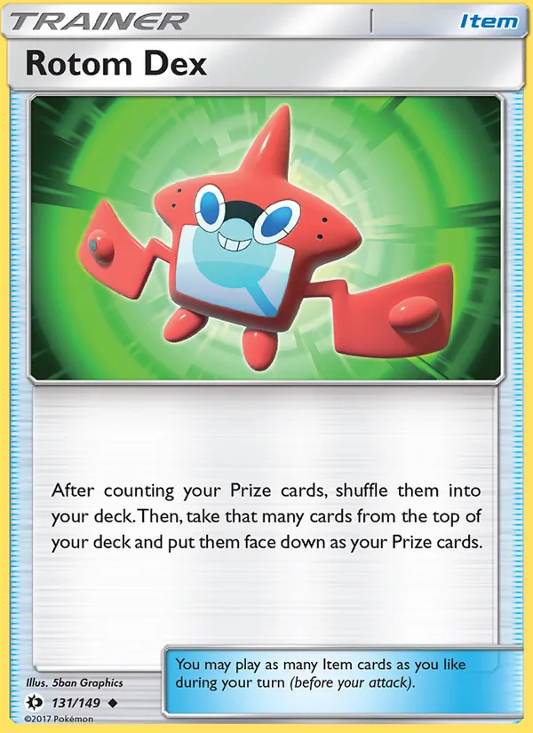 Rotom Dex - Sun & Moon Pokemon Card