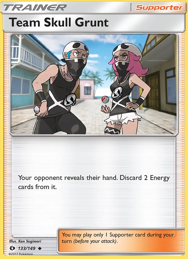 Team Skull Grunt - Sun & Moon Pokemon Card