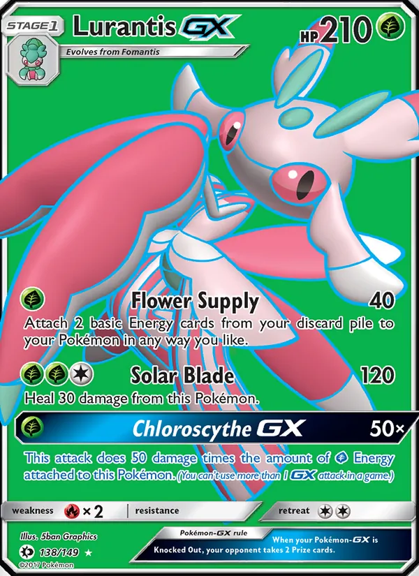 Lurantis GX - Sun & Moon Pokemon Card