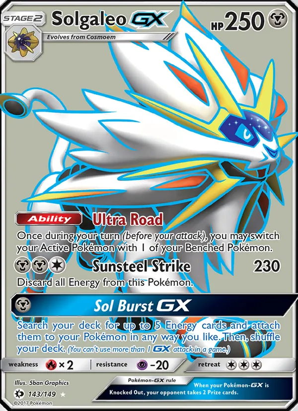 Solgaleo GX - Sun & Moon Pokemon Card