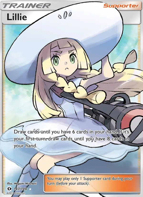 Lillie - Sun & Moon Pokemon Card