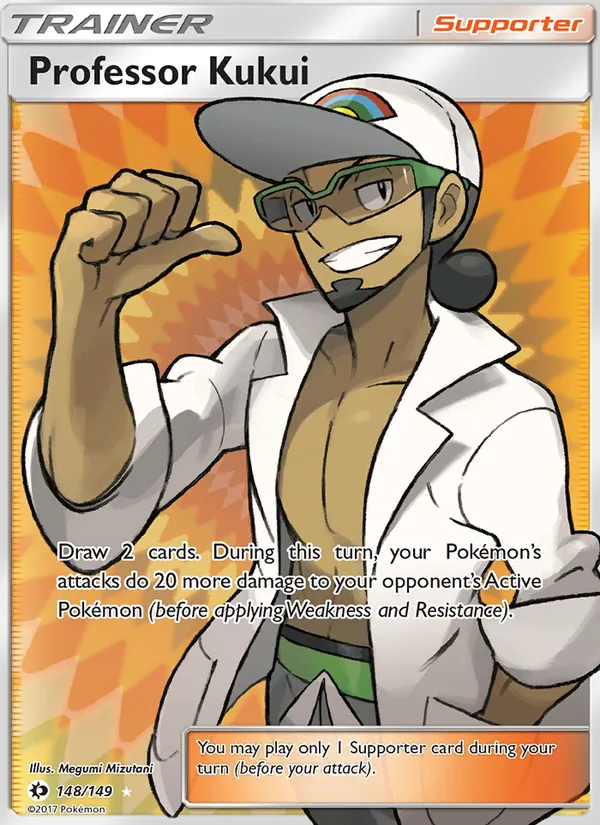Professor Kukui - Sun & Moon Pokemon Card