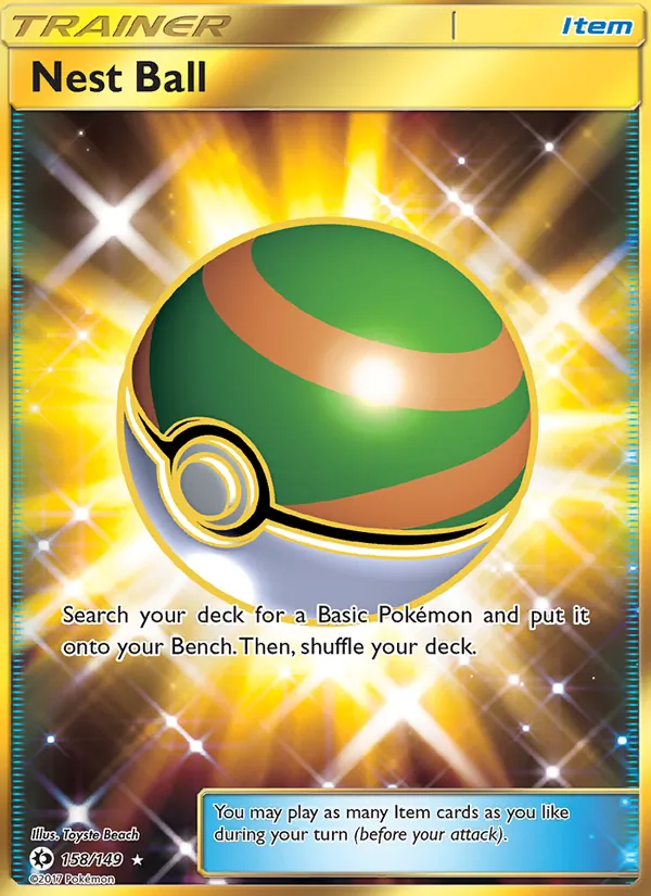 Nest Ball - Sun & Moon Pokemon Card