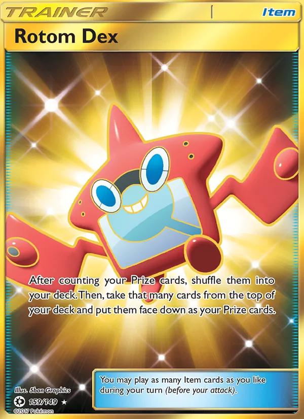 Rotom Dex - Sun & Moon Pokemon Card