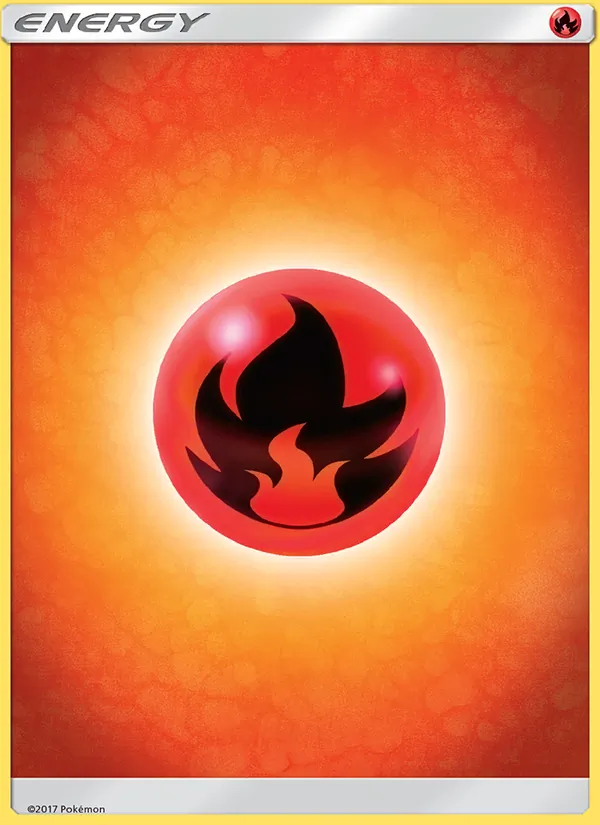 Fire Energy - Sun & Moon Pokemon Card
