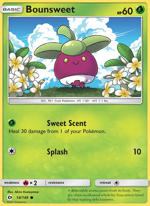 Bounsweet - Sun & Moon Pokemon Card