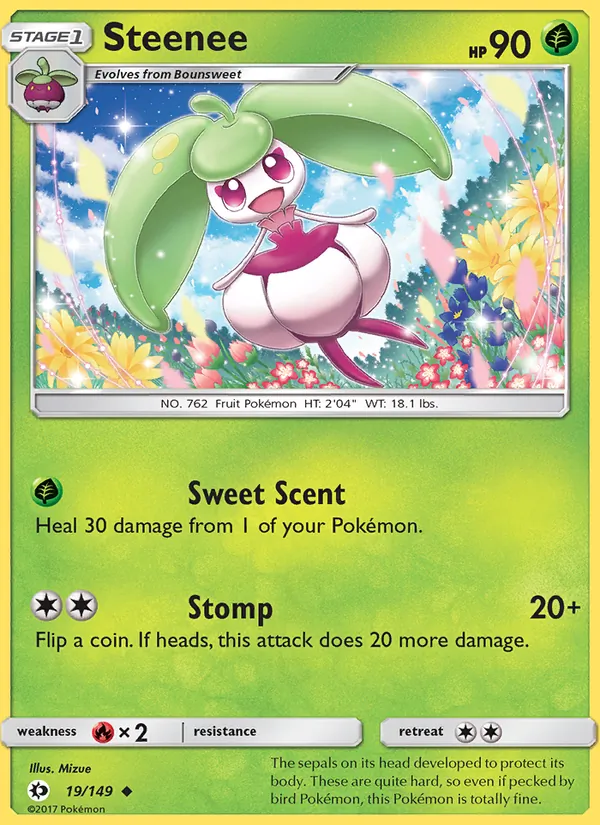 Steenee - Sun & Moon Pokemon Card