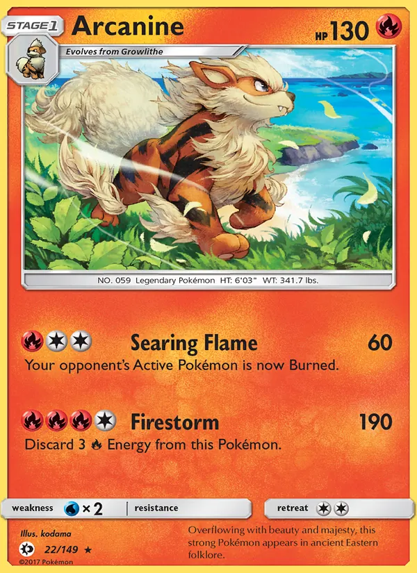 Arcanine - Sun & Moon Pokemon Card