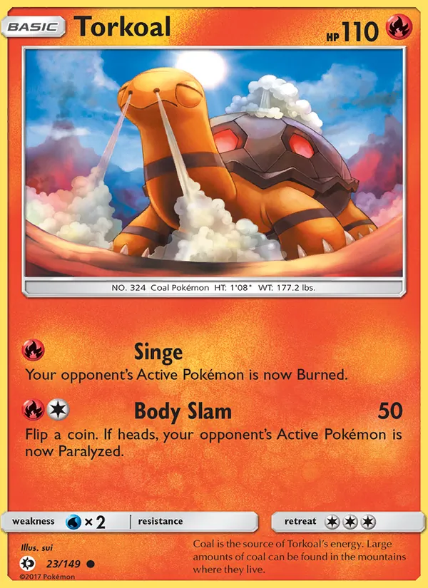 Torkoal - Sun & Moon Pokemon Card