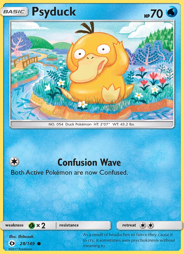 Psyduck - Sun & Moon Pokemon Card