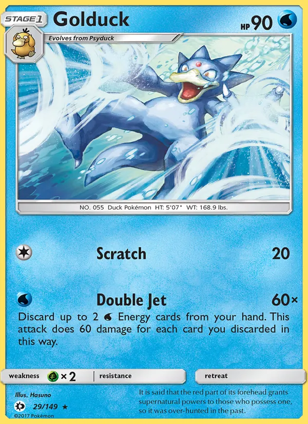 Golduck - Sun & Moon Pokemon Card