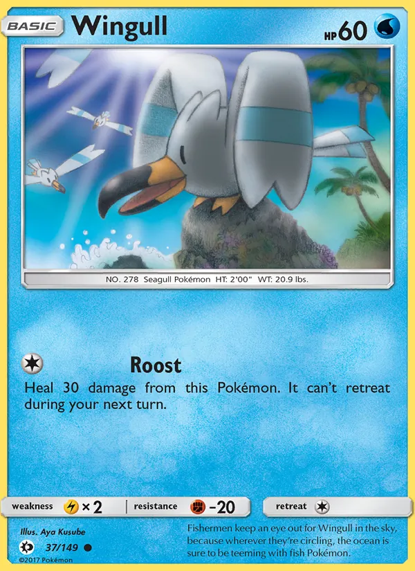 Wingull - Sun & Moon Pokemon Card